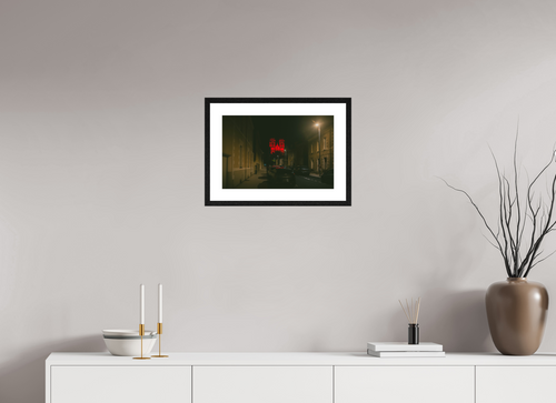 45 x 30 cm, framed Basilique Saint-Donatien at Night