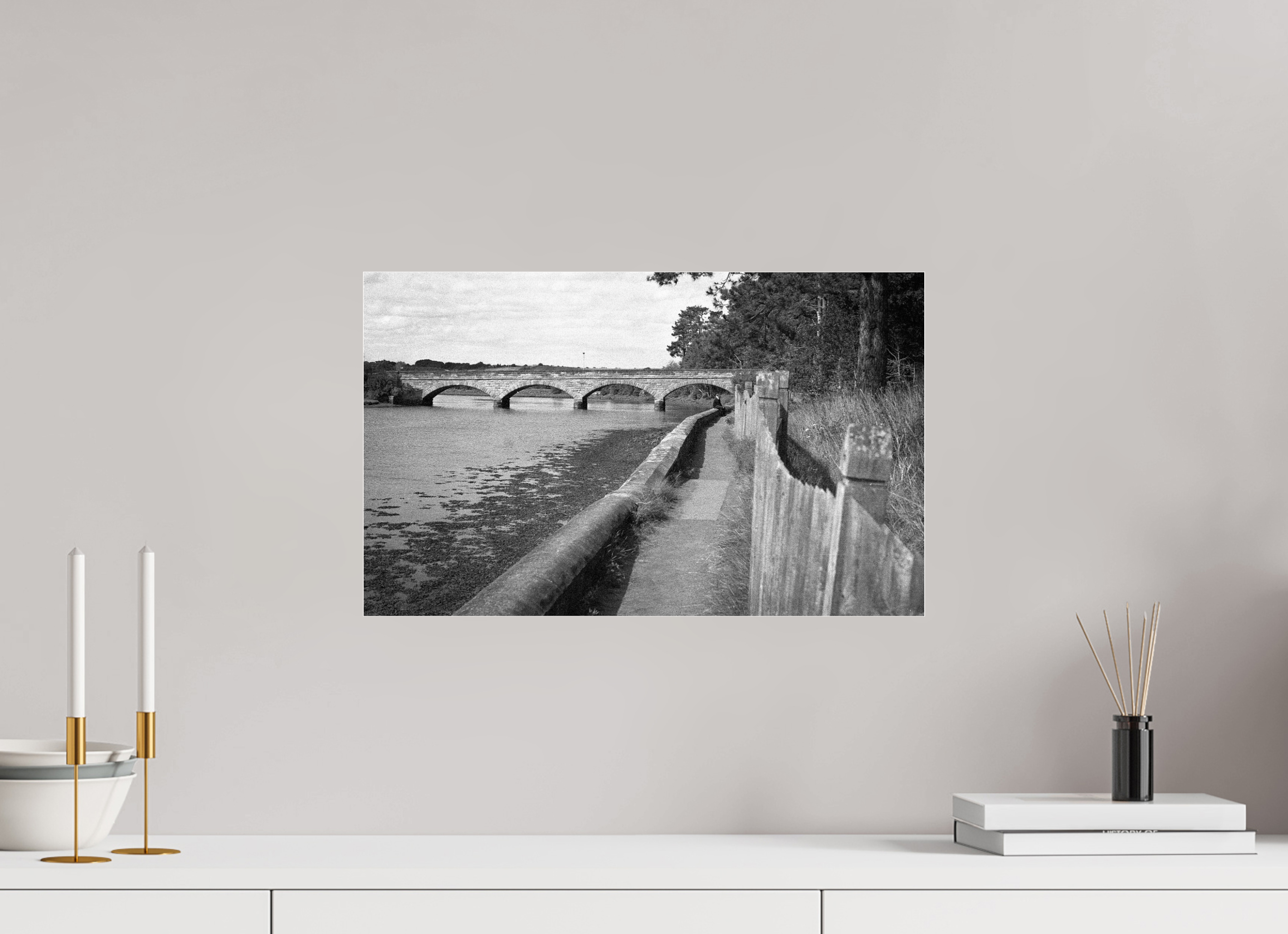 Bridge at Alnmouth, 48,9 x 30 cm, under acrylic glass