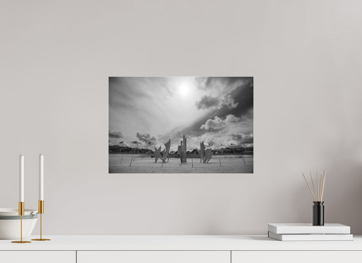 45 x 30 cm, Tirage Ilford noir et blanc sous Plexi Les Braves