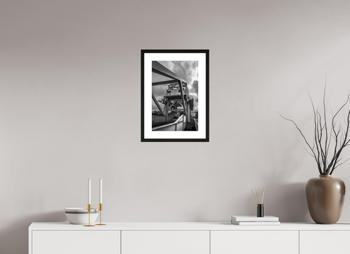 30 x 45 cm, framed All Counterweight and Rivets, Pegasus Bridge