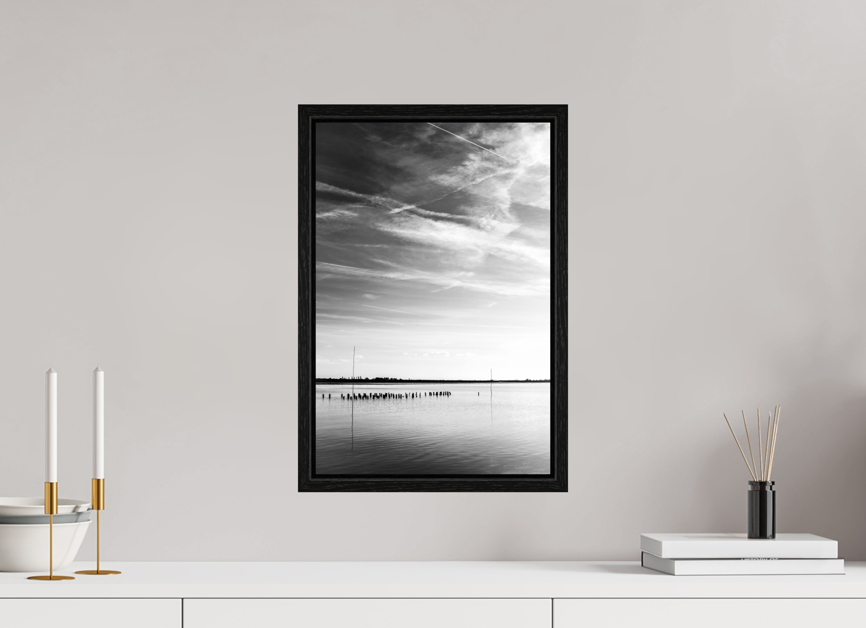 30 x 45 cm, Floater Frame Skyline of Absence