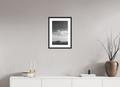 30 x 45 cm, Framed Black and White Photo Paper Baryté Church Hill, Alnmouth