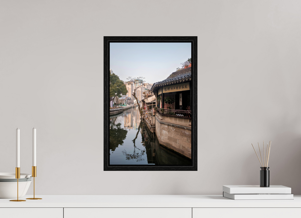 30 x 45 cm, Floater Frame Reflections on the Canal