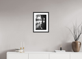 ISO A3 (29,7 x 42 cm), Framed Black and White Photo Paper Baryté Path to the Pavilion