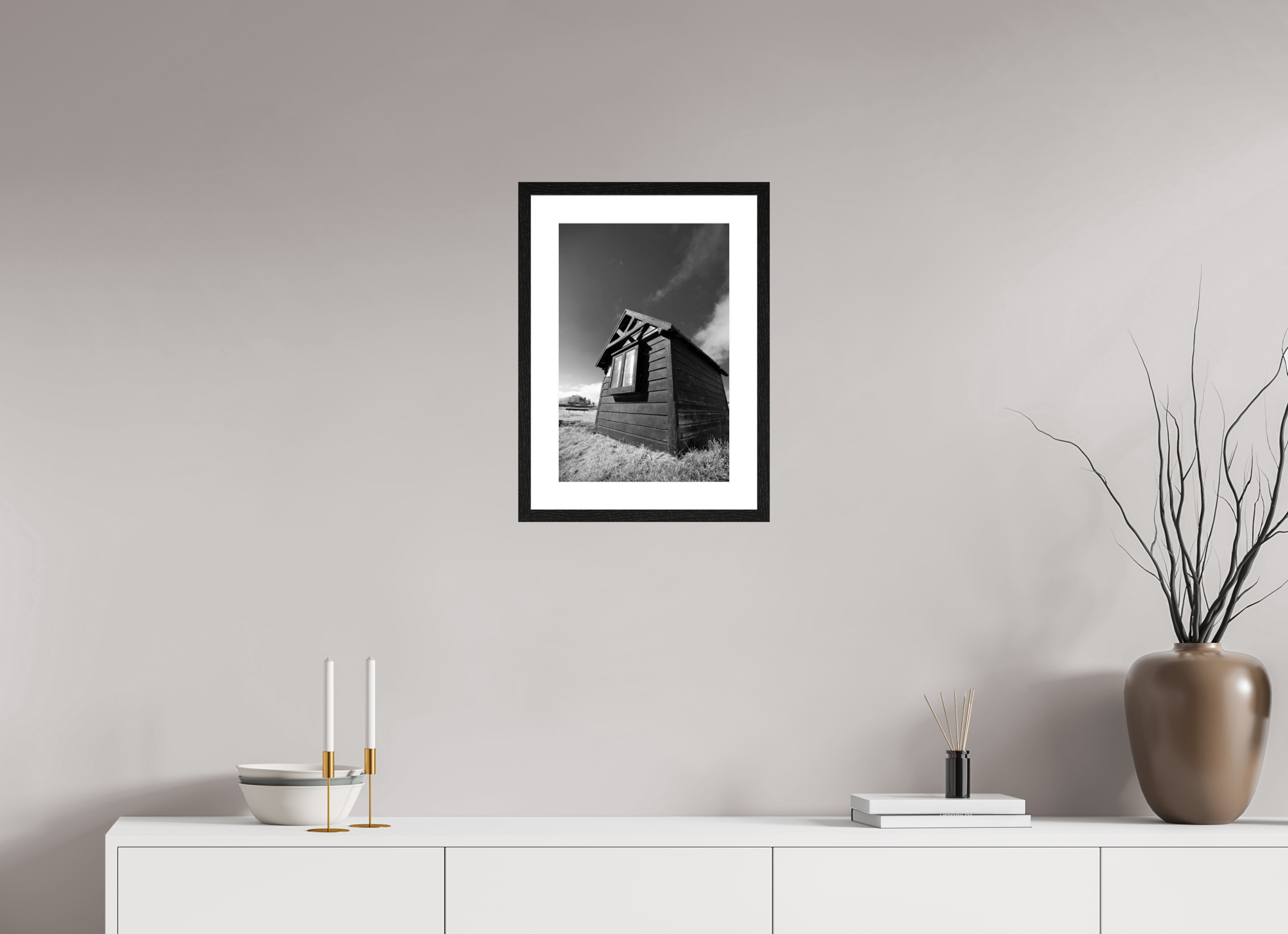 The Smallest Museum, 30 x 45 cm, in a mounted frame