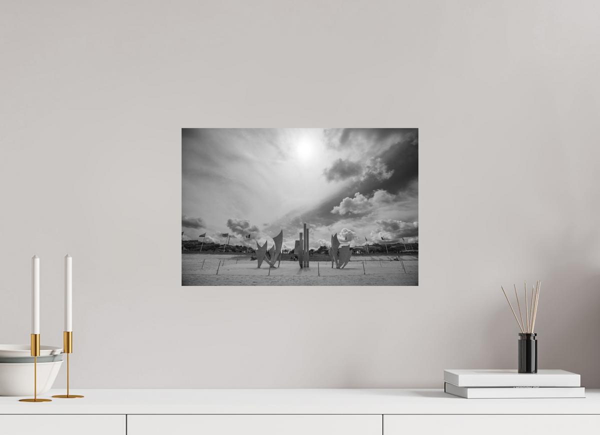 45 x 30 cm, Tirage photo sur papier Ilford noir et blanc matte Les Braves