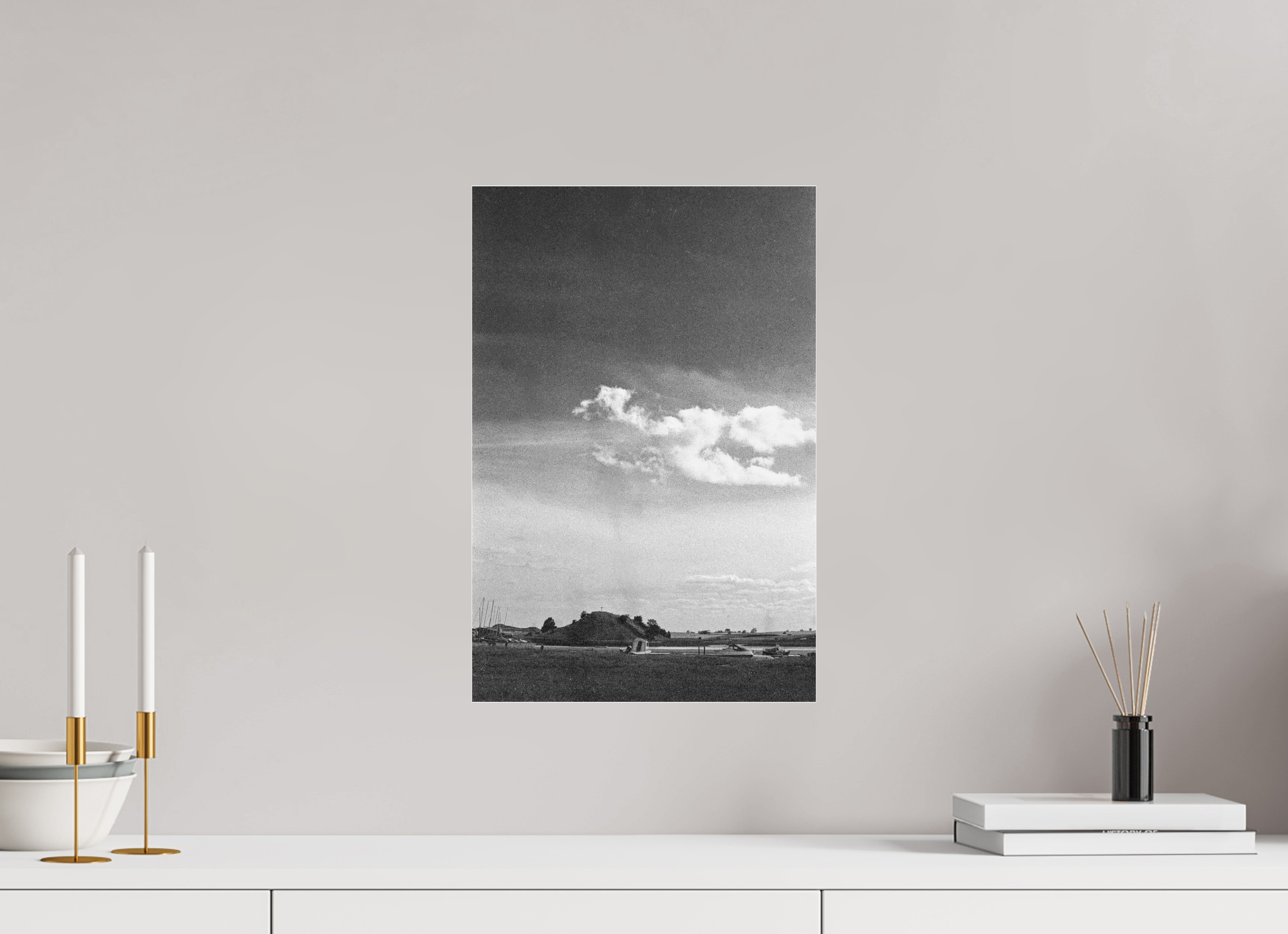 Church Hill, Alnmouth, 30 x 45 cm, under acrylic glass